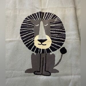 LUCKY JADE Knit LION Baby Blanket